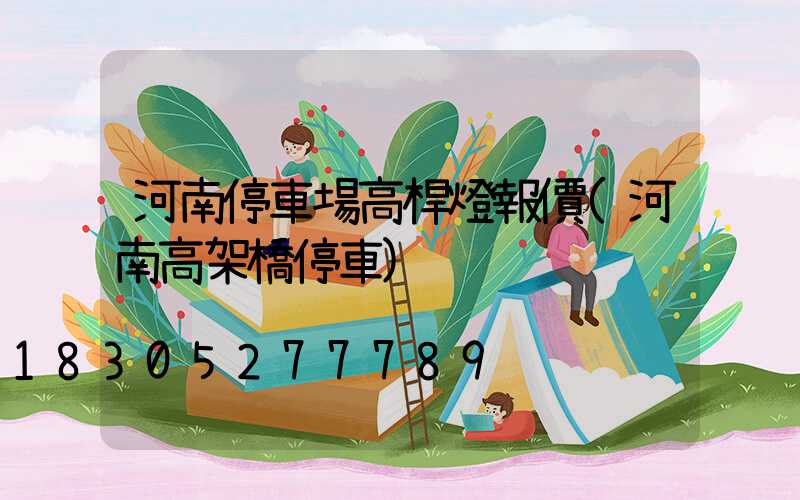 河南停車場高桿燈報價(河南高架橋停車)