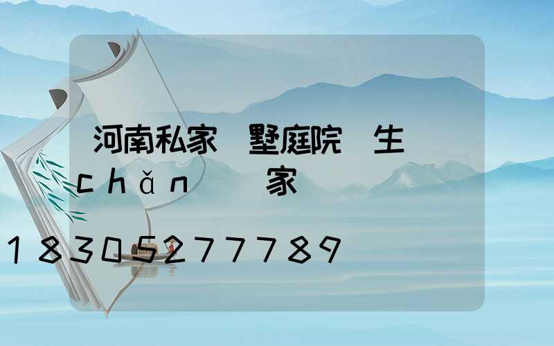 河南私家別墅庭院燈生產(chǎn)廠家
