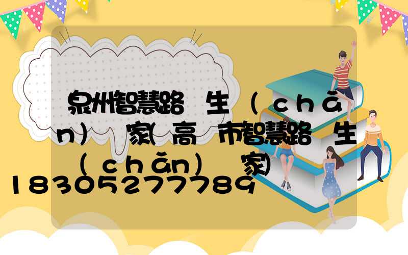 泉州智慧路燈生產(chǎn)廠家(高郵市智慧路燈生產(chǎn)廠家)