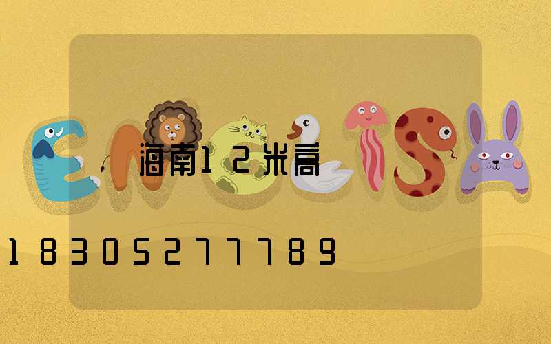 海南12米高桿燈