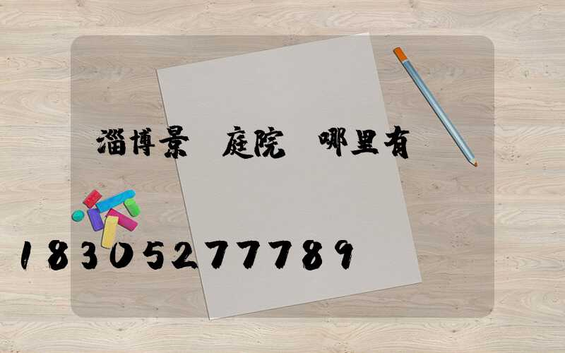 淄博景觀庭院燈哪里有