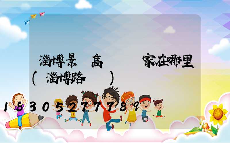 淄博景觀高桿燈廠家在哪里(淄博路燈廠)