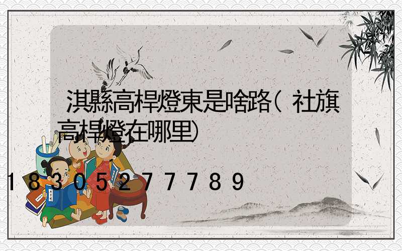 淇縣高桿燈東是啥路(社旗高桿燈在哪里)