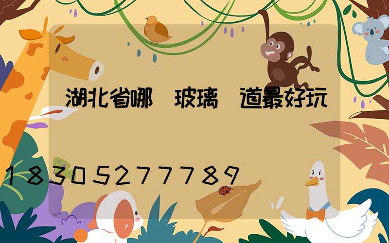 湖北省哪個玻璃棧道最好玩兒