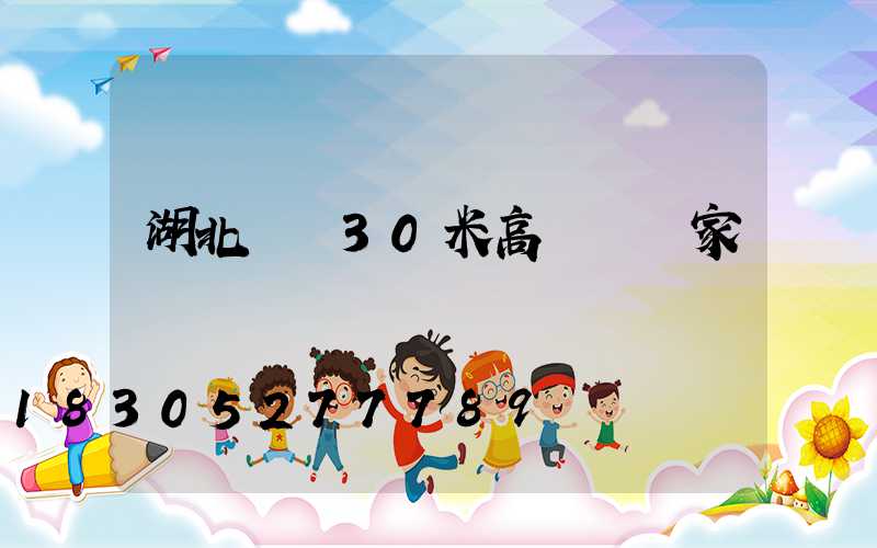 湖北隨縣30米高桿燈廠家