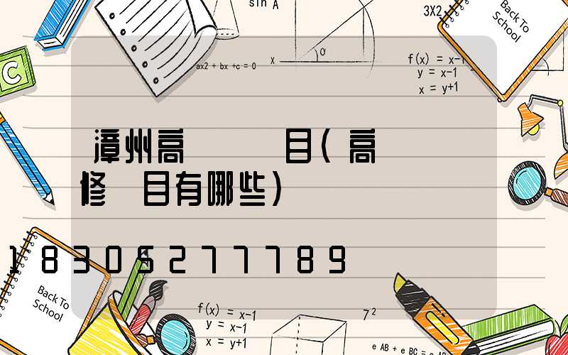 漳州高桿燈項目(高桿燈檢修項目有哪些)