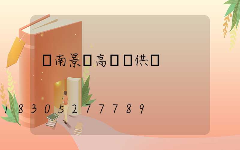 濟南景觀高桿燈供應