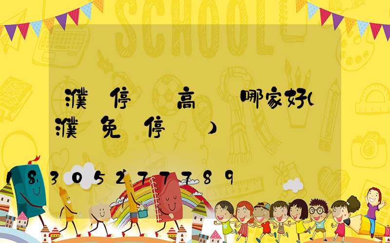 濮陽停車場高桿燈哪家好(濮陽免費停車場)