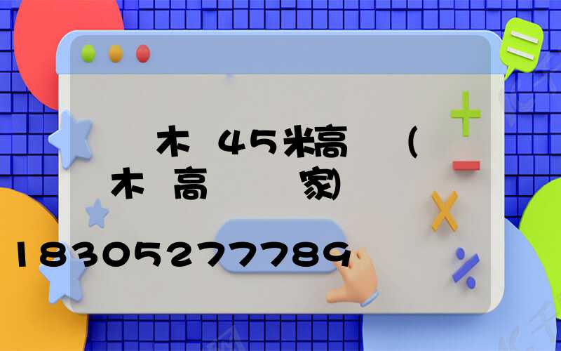 烏魯木齊45米高桿燈(烏魯木齊高桿燈廠家)