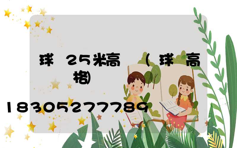 球場25米高桿燈(球場高桿燈規格)