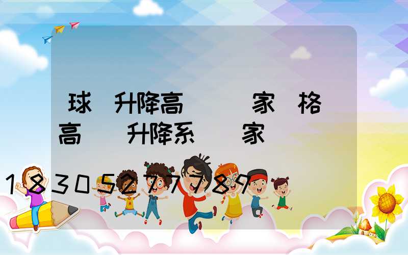 球場升降高桿燈廠家價格(高桿燈升降系統廠家)