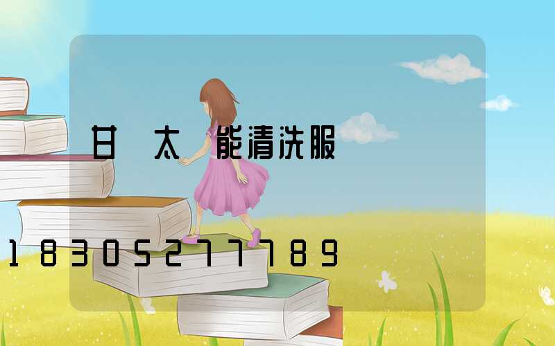 甘肅太陽能清洗服務