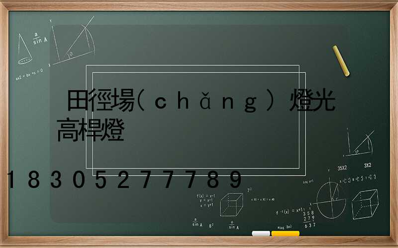 田徑場(chǎng)燈光高桿燈
