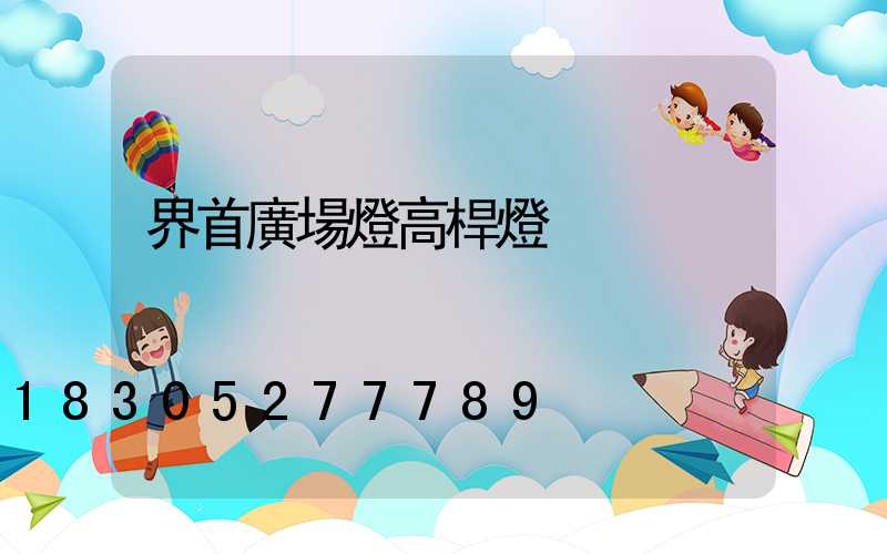 界首廣場燈高桿燈