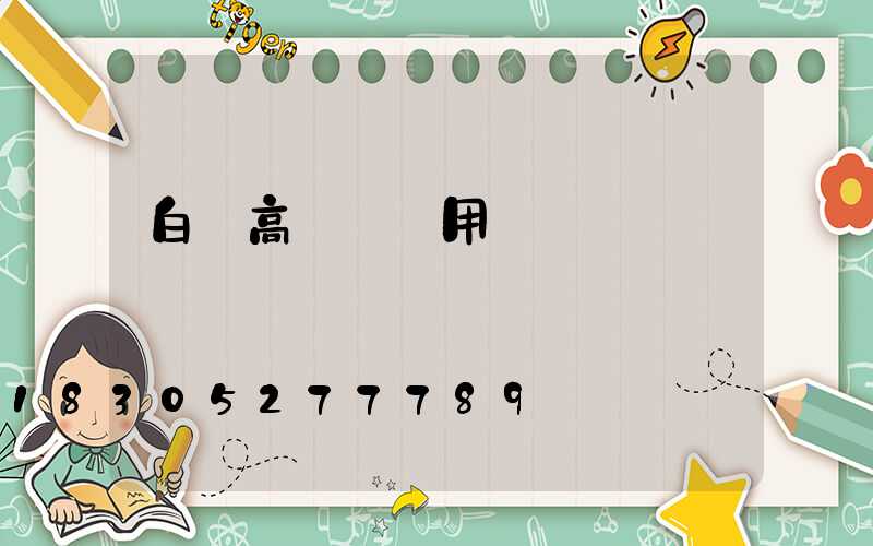 白銀高桿燈費用