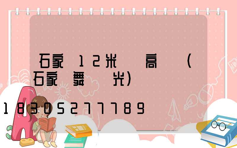 石家莊12米廣場高桿燈(石家莊舞臺燈光)