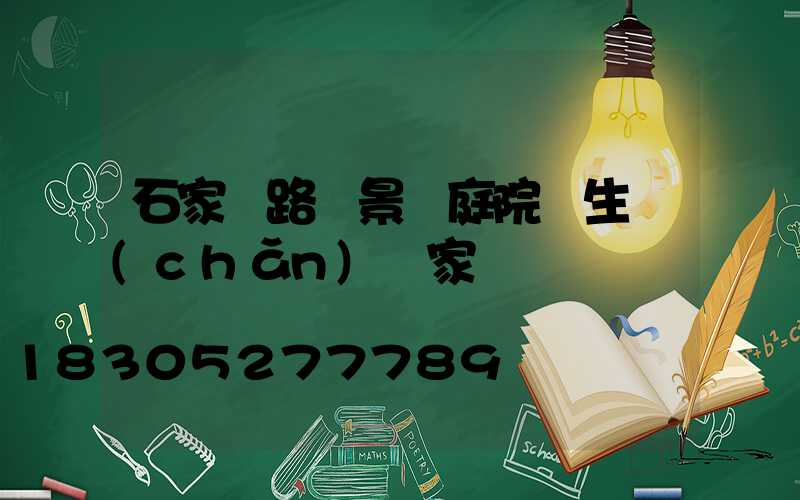 石家莊路燈景觀庭院燈生產(chǎn)廠家