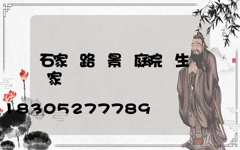 石家莊路燈景觀庭院燈生產廠家