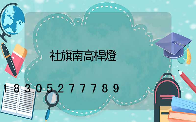 社旗南高桿燈