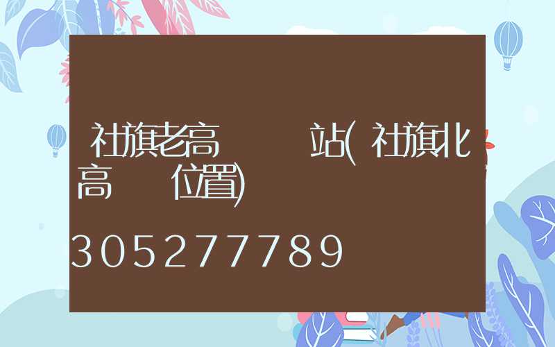 社旗老高桿燈氣站(社旗北高桿燈位置)