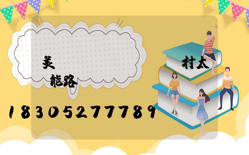 美麗鄉(xiāng)村太陽能路燈hzg