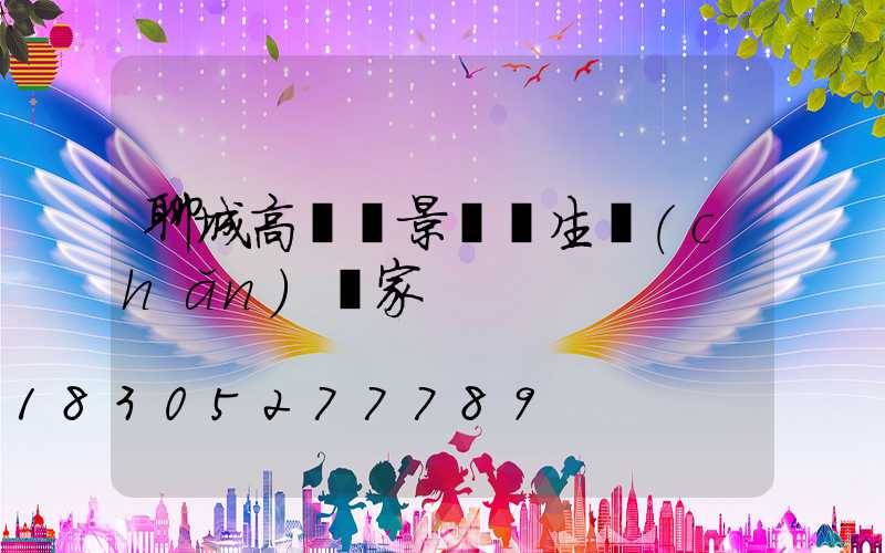 聊城高桿燈景觀燈生產(chǎn)廠家