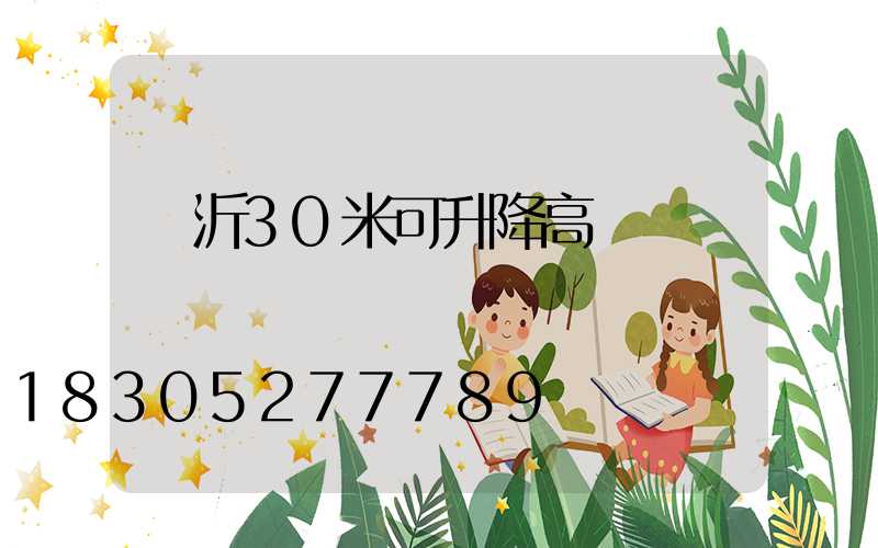 臨沂30米可升降高桿燈