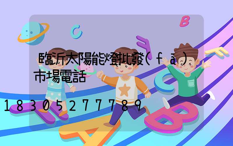 臨沂太陽能燈批發(fā)市場電話