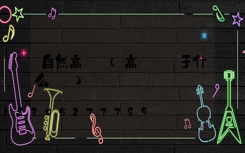 自然高桿燈(高桿燈屬于什么類別)