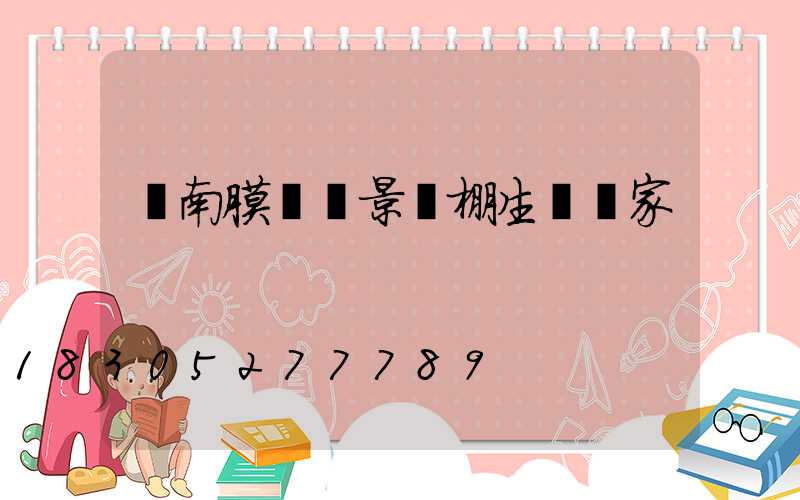 莒南膜結構景觀棚生產廠家