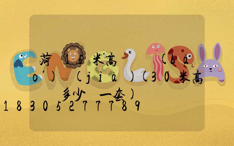 菏澤15米高桿燈報(bào)價(jià)(30米高桿燈多少錢一套)