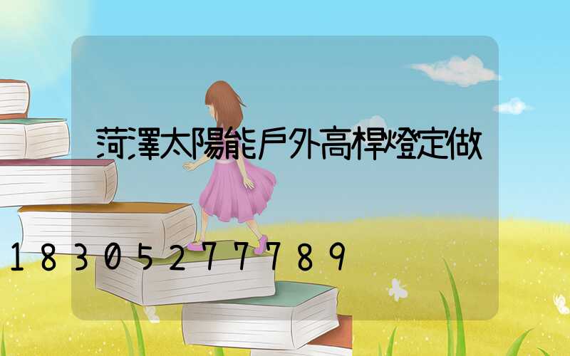 菏澤太陽能戶外高桿燈定做