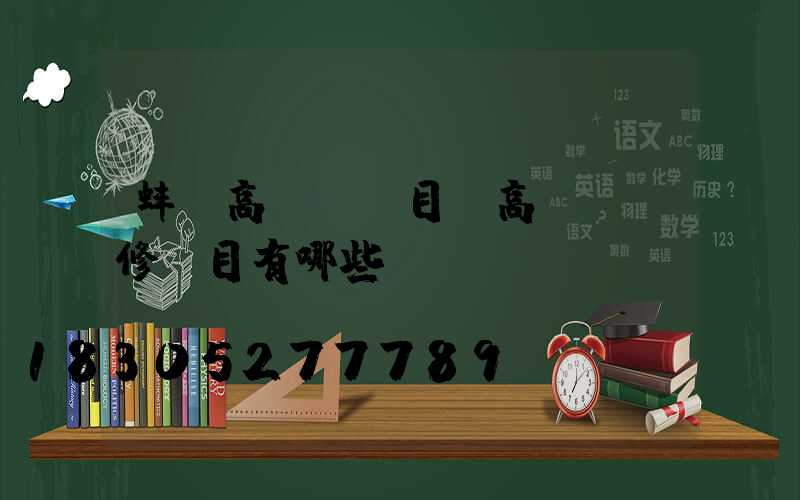 蚌埠高桿燈項目(高桿燈檢修項目有哪些)