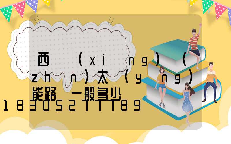 西寧鄉(xiāng)鎮(zhèn)太陽(yáng)能路燈一般多少錢