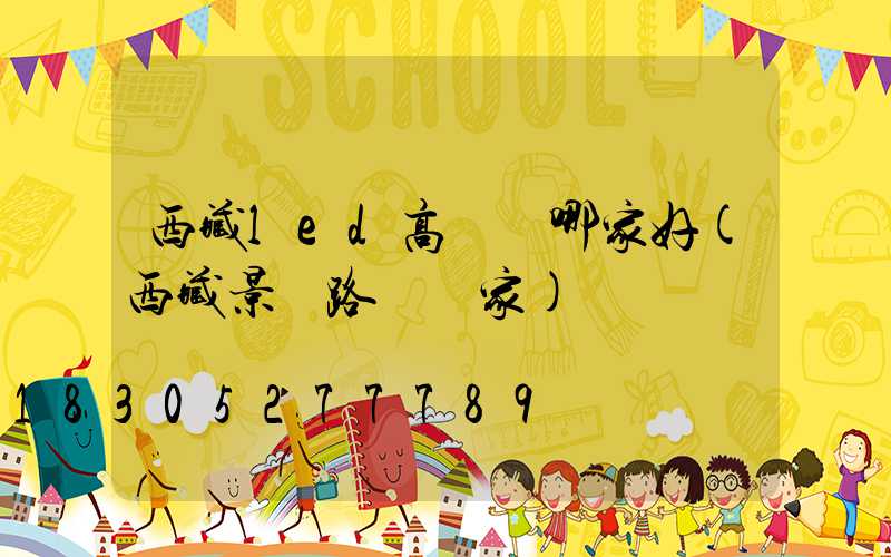 西藏led高桿燈哪家好(西藏景觀路燈廠家)