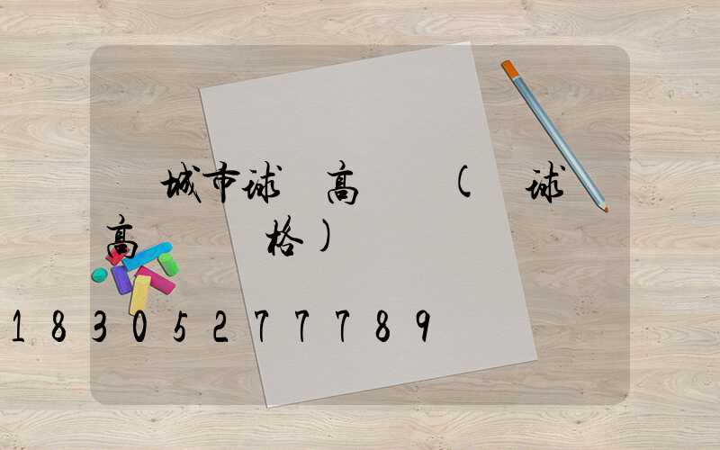 豐城市球場高桿燈(籃球場高桿燈價格)