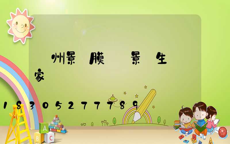 貴州景區膜結構景觀生產廠家