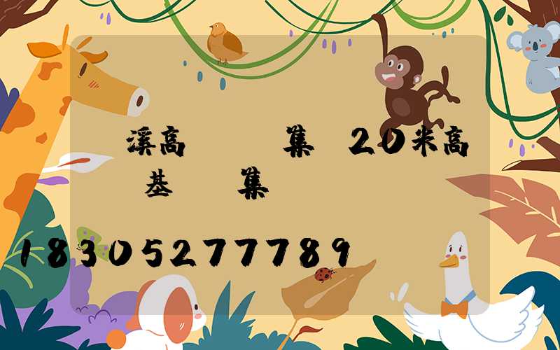 貴溪高桿燈圖集(20米高桿燈基礎圖集)