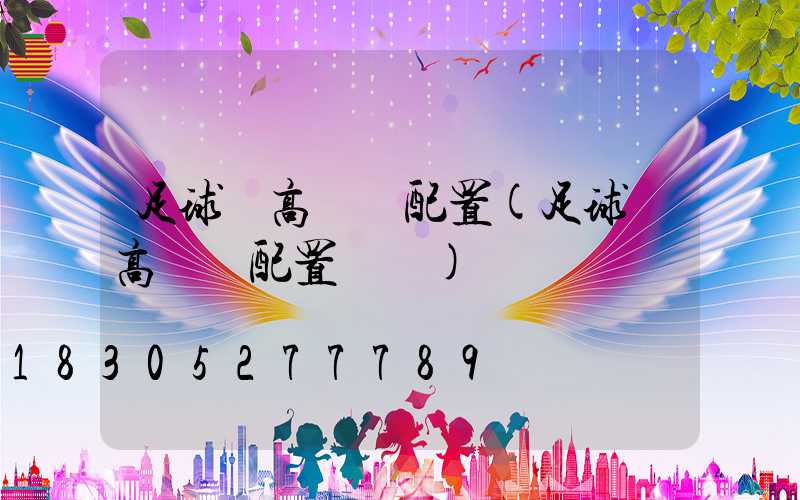 足球場高桿燈配置(足球場高桿燈配置參數)