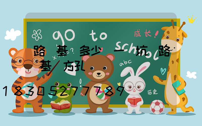 路燈基礎多少錢一個坑(路燈基礎方孔機)