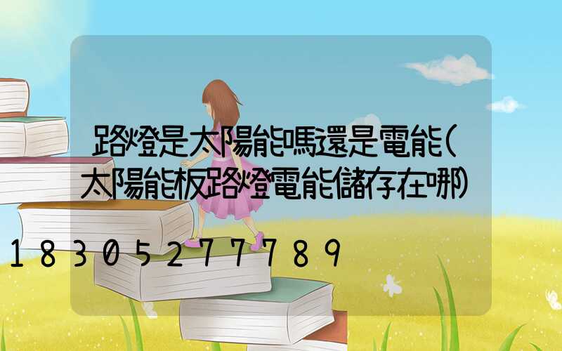 路燈是太陽能嗎還是電能(太陽能板路燈電能儲存在哪)