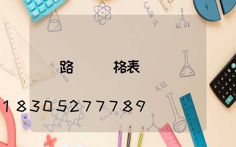 路燈桿價格表