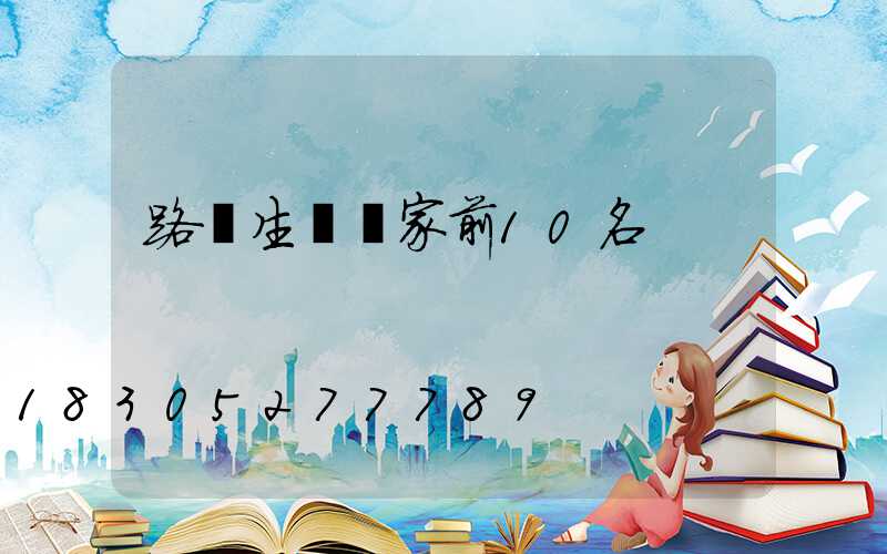 路燈生產廠家前10名