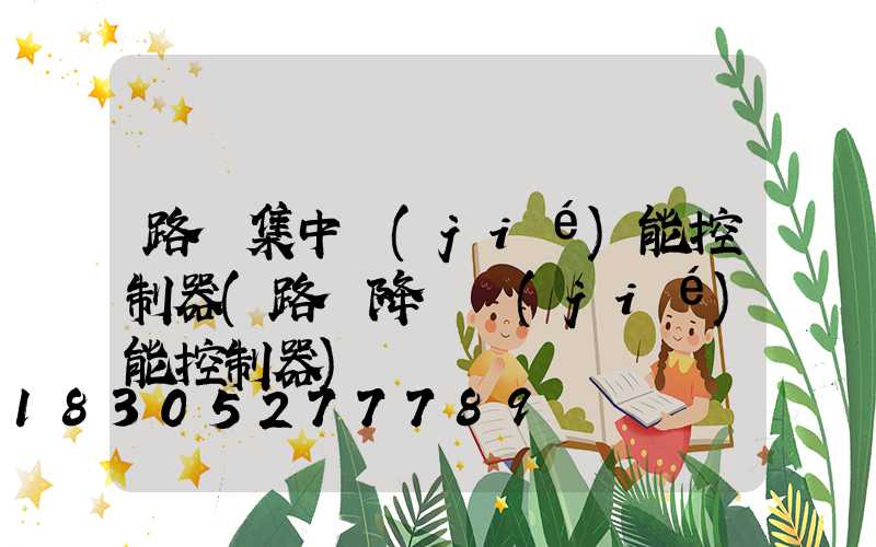 路燈集中節(jié)能控制器(路燈降壓節(jié)能控制器)