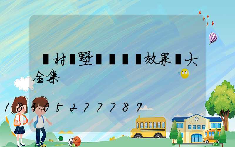 農村別墅圍墻門頭效果圖大全集