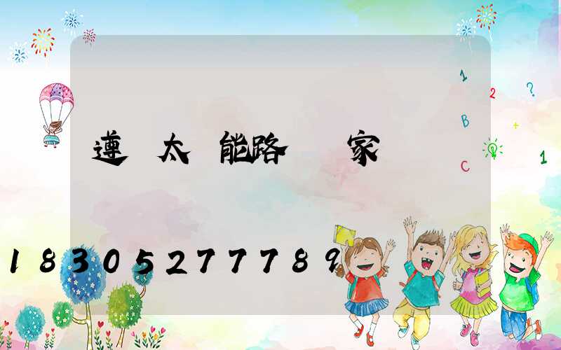 遵義太陽能路燈廠家