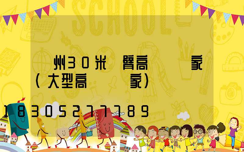 鄭州30米雙臂高桿燈廠家(大型高桿燈廠家)