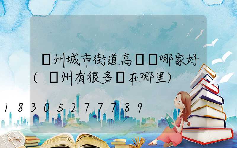 鄭州城市街道高桿燈哪家好(鄭州有很多燈在哪里)