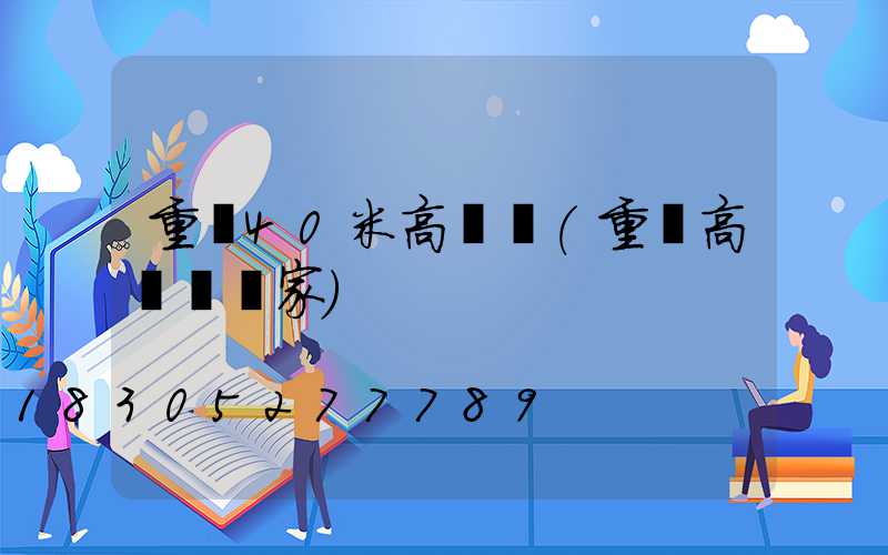 重慶40米高桿燈(重慶高桿燈廠家)
