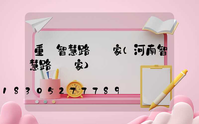 重慶智慧路燈廠家(河南智慧路燈廠家)